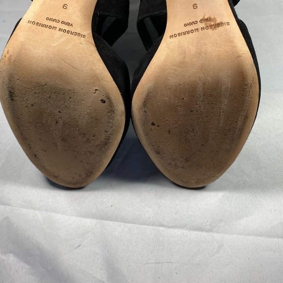 SIGERSON MORRISON | Mesh Macee Suede Heels 9 - Picture 12 of 15